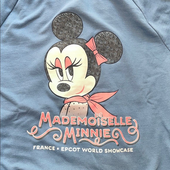 DisneyParks Mademoiselle Minnie Mouse Zip Up Hoodie WDW Epcot France Size L - Picture 4 of 10
